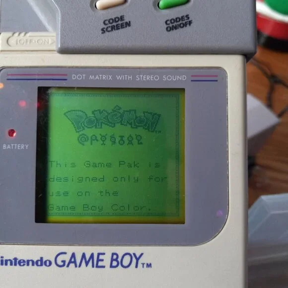 Year 2000 Game Boy Color Pokemon Crystal Game